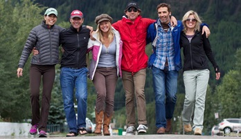 Picture of Roy Moranz, Leslie Perrot, Vicky Sama, Todd Davidson and Michael Frontera in Crested Butte.