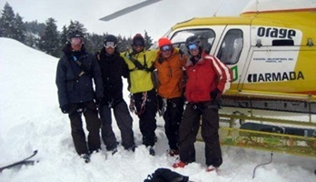 Picture of Roy Moranz Heli Skiing Haines Alaska.