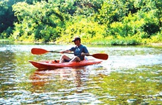 Picture of Roy Moranz kayaking.