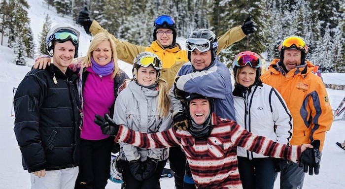 Picture of Roy Moranz with his Crested Butte Colorado family.org.