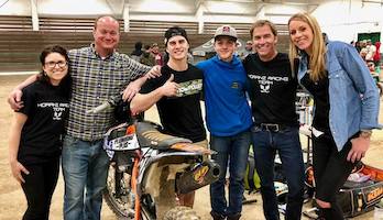 Picture of Roy Moranz, Will Wing, Cherlynn Vila, Brianna Calaway, Jacob Martin and Kevin Moranz in Reno Arena Cross.